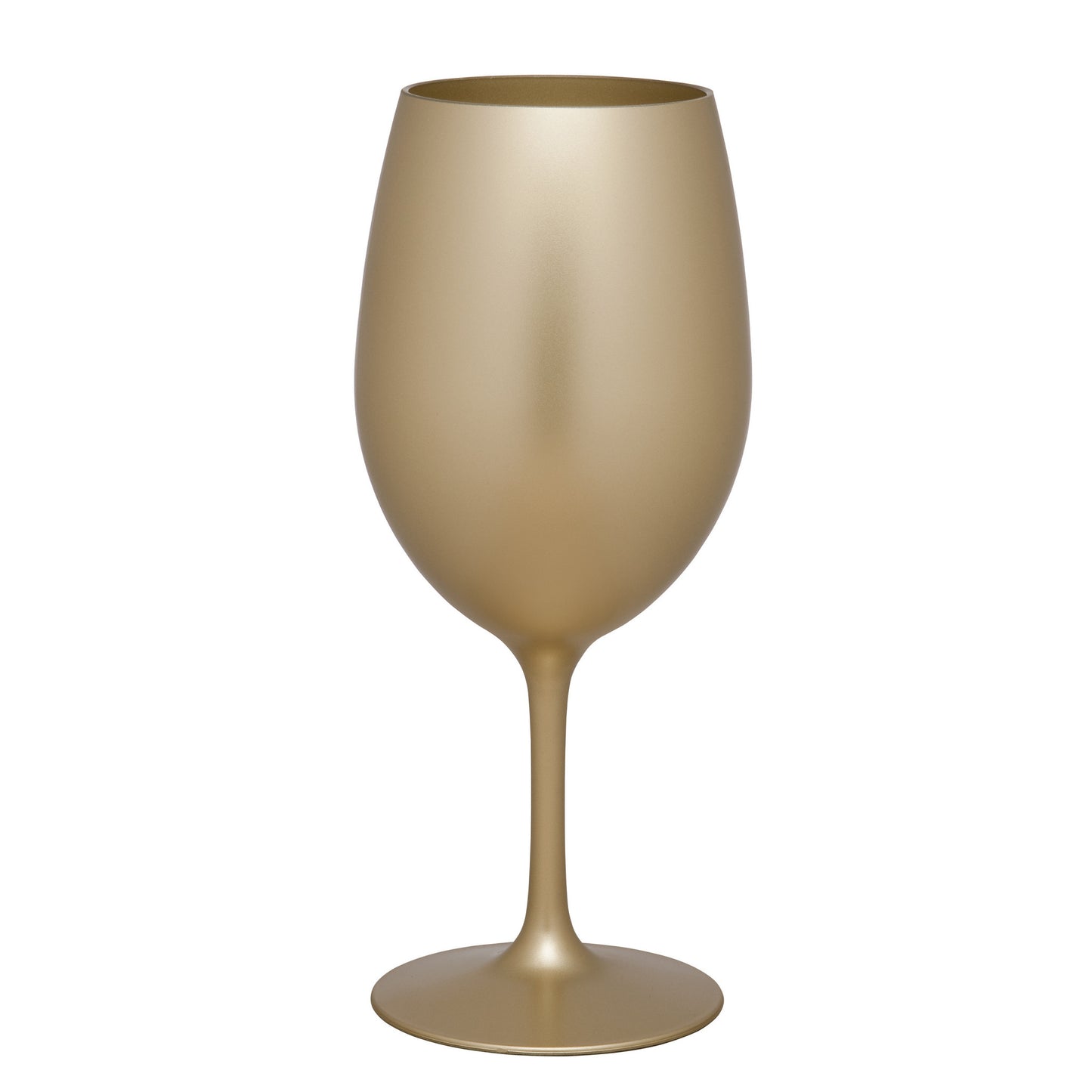 Set of Four Gold Acrylic Stemmed All Purpose Wine Glass