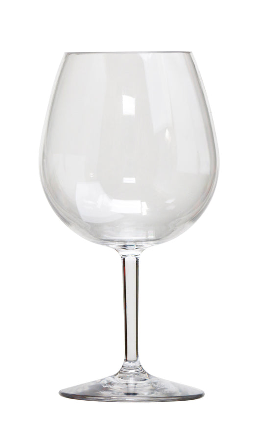 Set of Four Clear Tritan Plastic Stemmed All Purpose Wine Glass