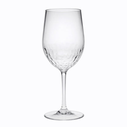 Set of Four Clear Tritan Plastic Stemmed All Purpose Wine Glass