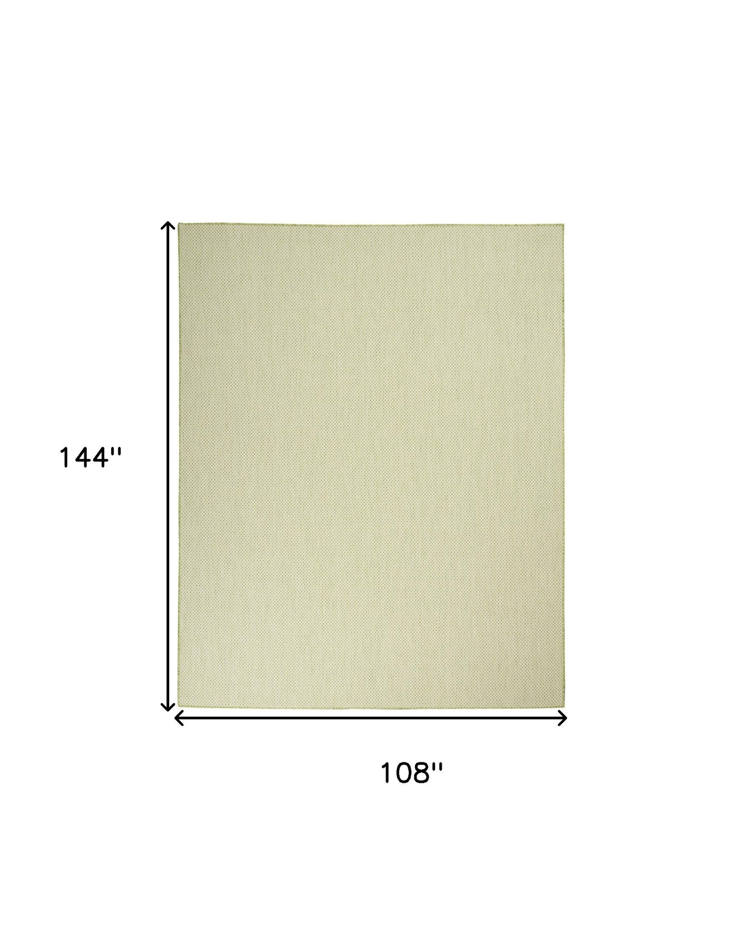 9' X 12' Cream Geometric Power Loom Area Rug