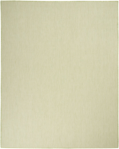 9' X 12' Cream Geometric Power Loom Area Rug