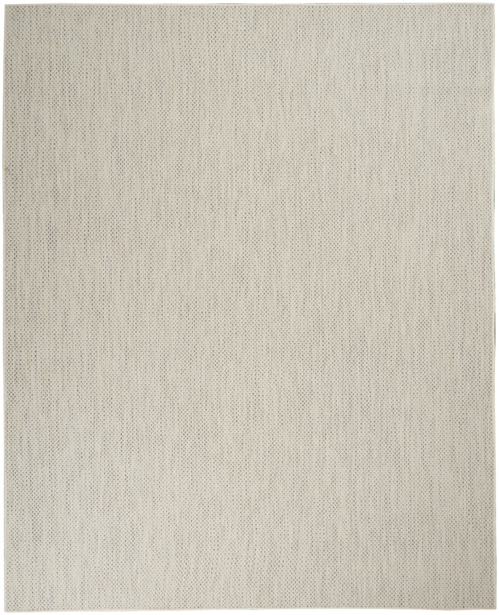 9' X 12' Cream Geometric Power Loom Area Rug