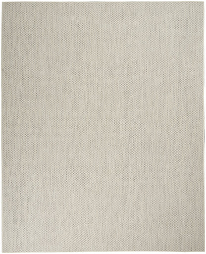 9' X 12' Cream Geometric Power Loom Area Rug