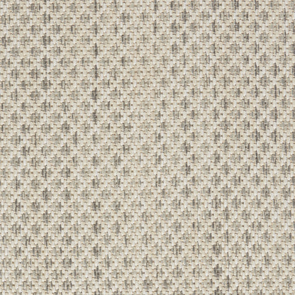 9' X 12' Cream Geometric Power Loom Area Rug