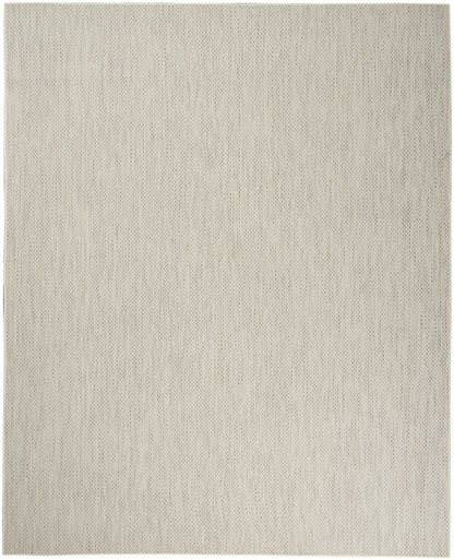 8' X 10' Ivory Geometric Power Loom Area Rug