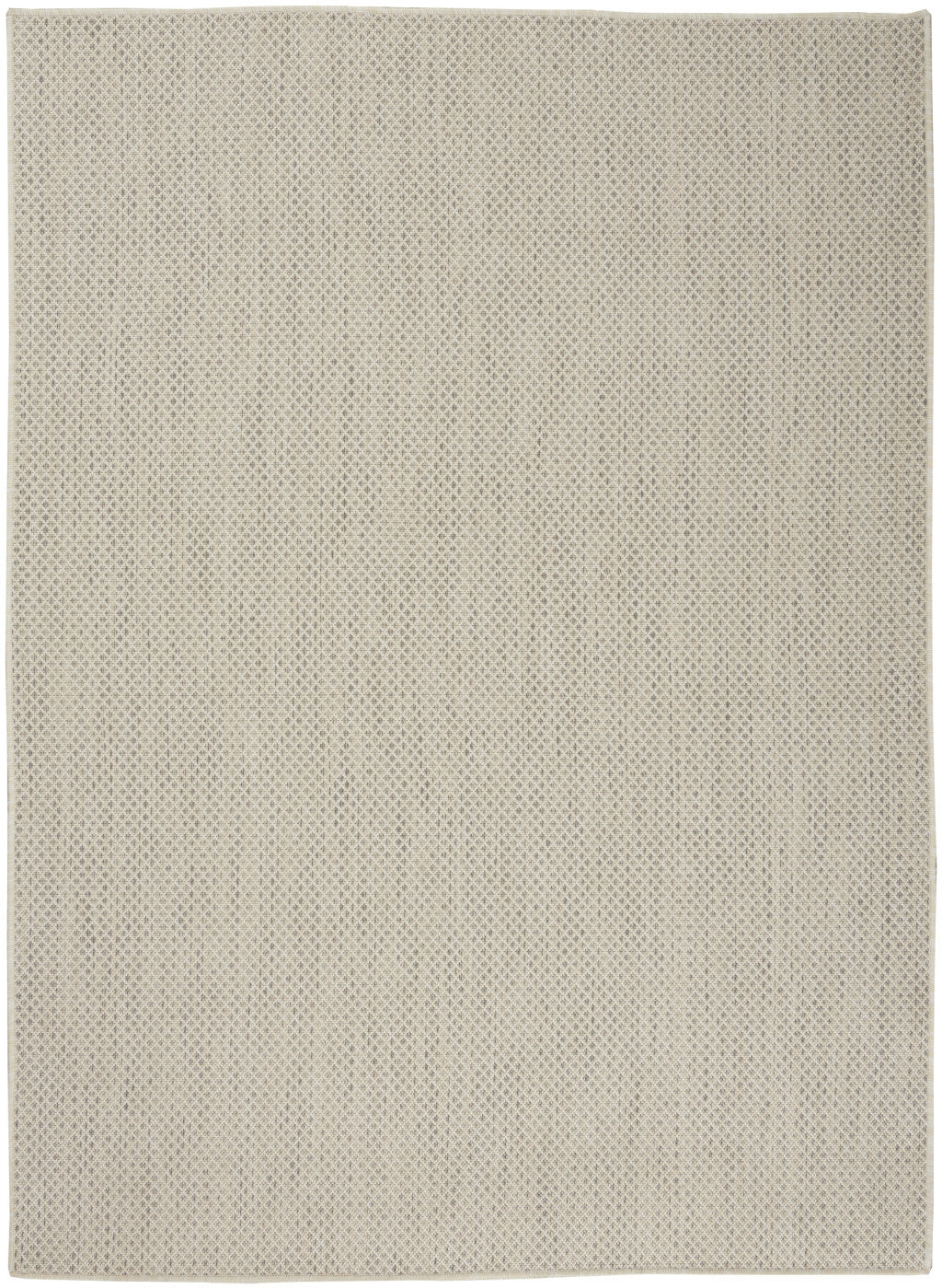 5' X 7' Ivory Geometric Power Loom Area Rug