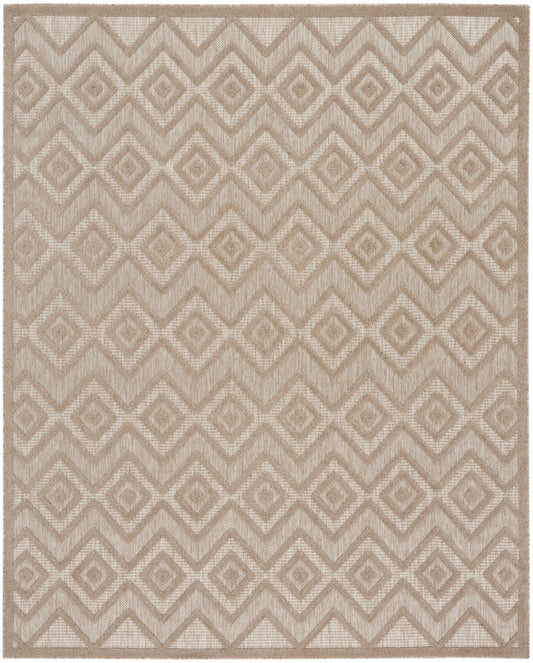 8' X 10' Beige Geometric Flatweave Area Rug