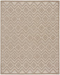 8' X 10' Beige Geometric Flatweave Area Rug