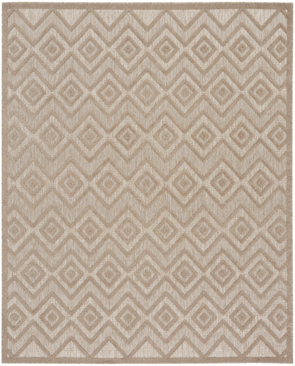 9' X 12' Beige Geometric Flatweave Area Rug