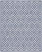 8' X 10' Blue Geometric Flatweave Area Rug