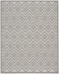 7' X 10' Gray Geometric Flatweave Area Rug