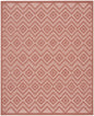 7' X 10' Orange Geometric Flatweave Area Rug