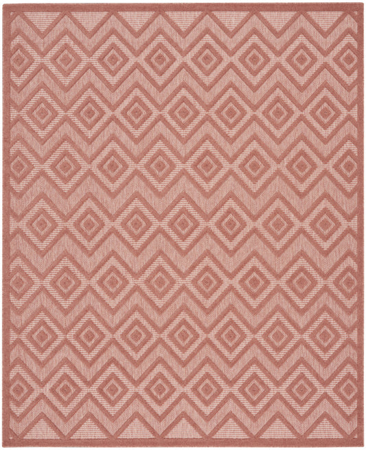 8' X 10' Orange Geometric Flatweave Area Rug