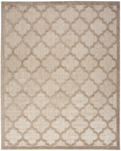 8' X 10' Beige Geometric Flatweave Area Rug