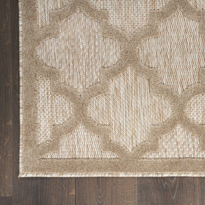 8' X 10' Beige Geometric Flatweave Area Rug