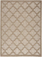 6' X 9' Beige Geometric Flatweave Area Rug