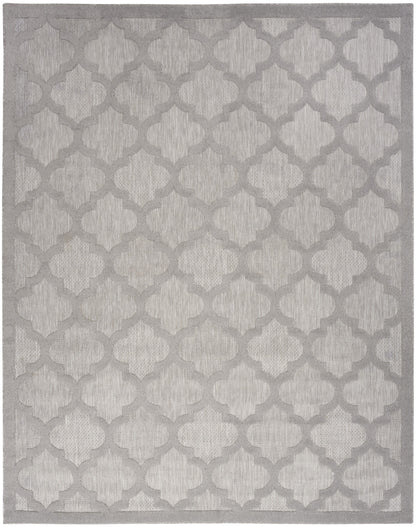 7' X 10' Gray Geometric Flatweave Area Rug