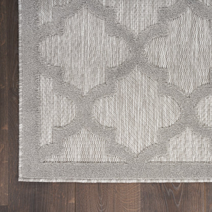 9' X 12' Gray Geometric Flatweave Area Rug