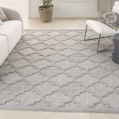 9' X 12' Gray Geometric Flatweave Area Rug