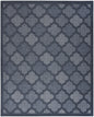 8' X 10' Navy Blue Geometric Flatweave Area Rug