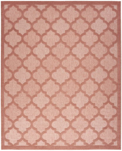 8' X 10' Orange Geometric Flatweave Area Rug