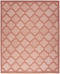 8' X 10' Orange Geometric Flatweave Area Rug