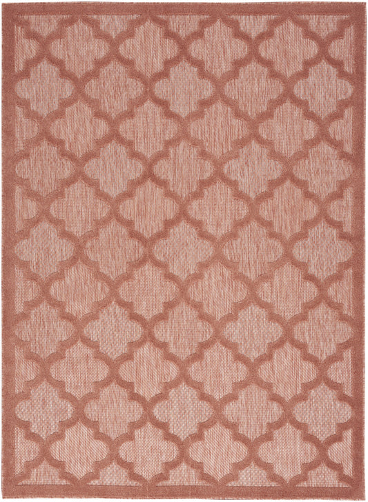 6' X 9' Orange Geometric Flatweave Area Rug