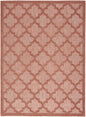 6' X 9' Orange Geometric Flatweave Area Rug