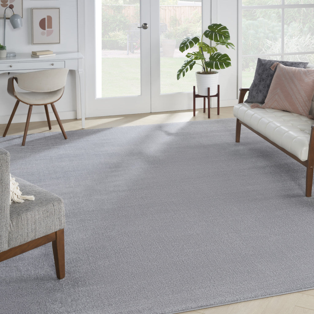 12' X 15' Gray Power Loom Area Rug