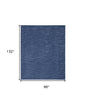 8' X 11' Navy Blue Power Loom Area Rug