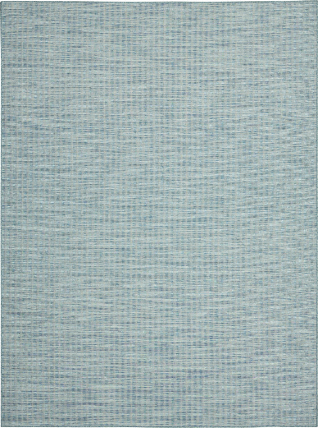 8' X 10' Aqua Power Loom Area Rug