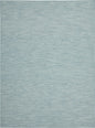 8' X 10' Aqua Power Loom Area Rug