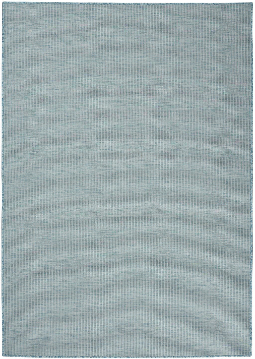 4' X 6' Aqua Power Loom Area Rug