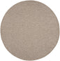 8' Beige Round Power Loom Area Rug