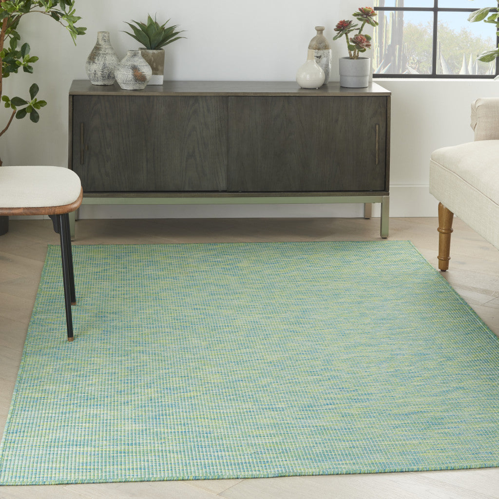 5' X 7' Blue Power Loom Area Rug