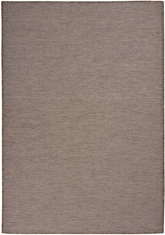 5' X 7' Brown Power Loom Area Rug