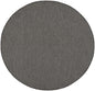 6' Charcoal Round Power Loom Area Rug