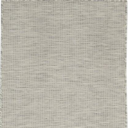 8' Gray Power Loom Runner Rug