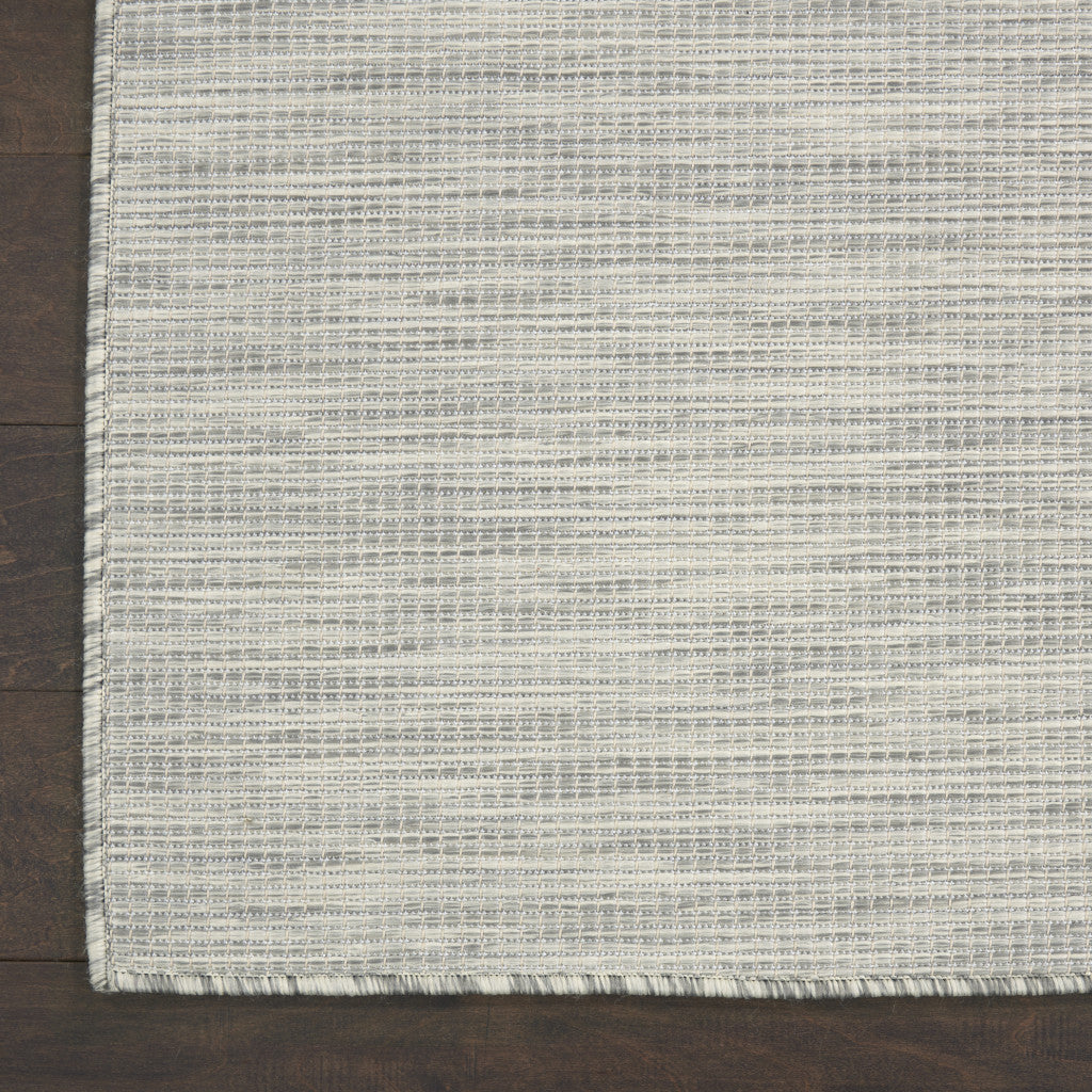 8' Gray Power Loom Runner Rug