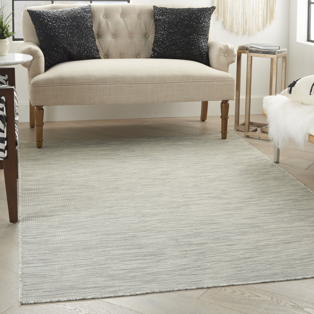 4' X 6' Gray Power Loom Area Rug