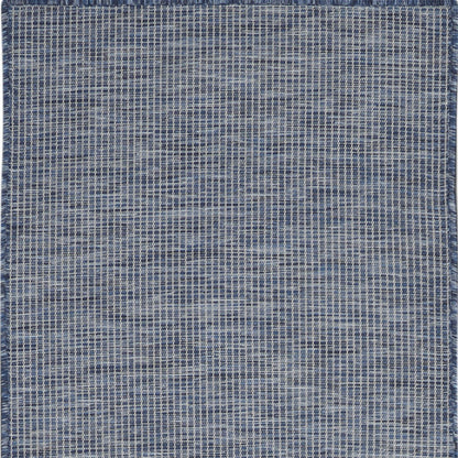 8' Navy Blue Power Loom Runner Rug