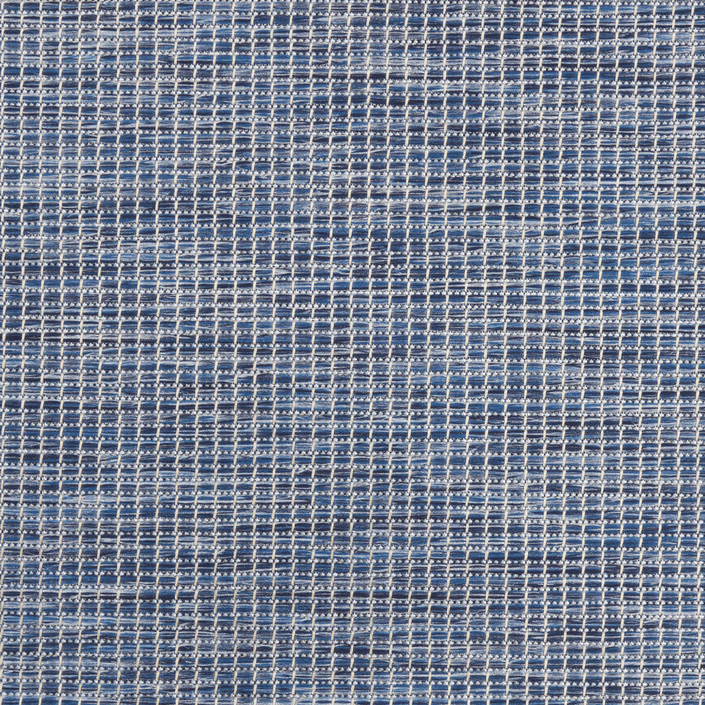 8' Navy Blue Power Loom Runner Rug