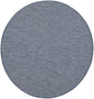 6' Navy Blue Round Power Loom Area Rug