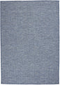 5' X 7' Navy Blue Power Loom Area Rug