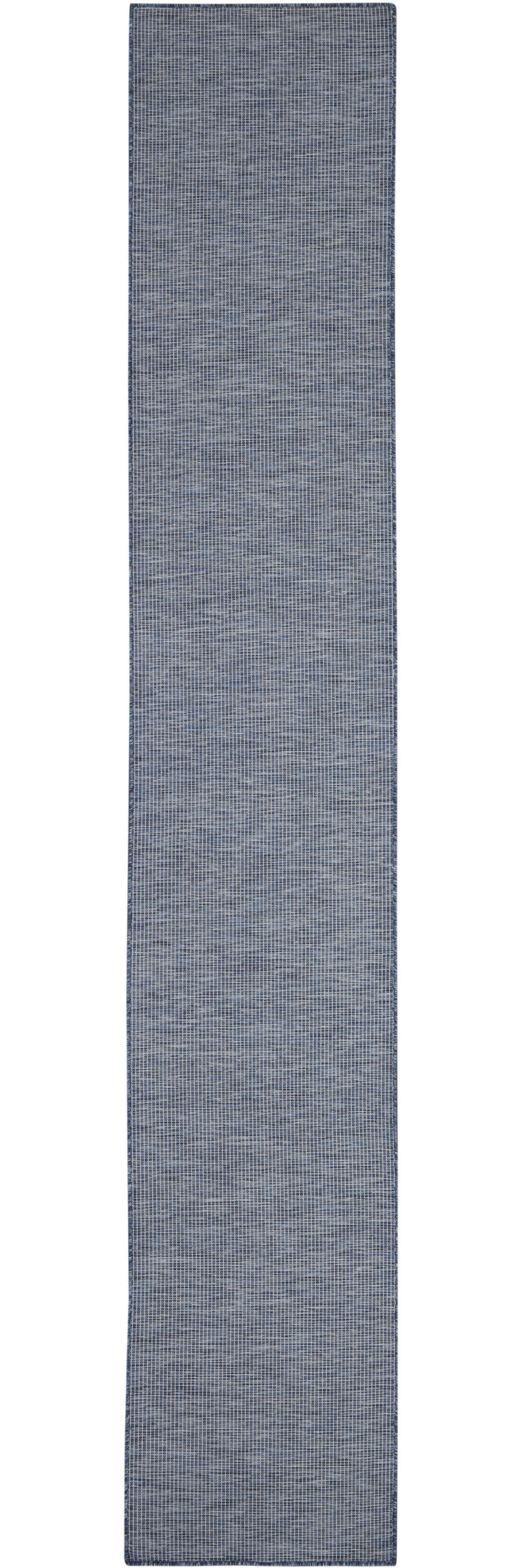 12' Navy Blue Power Loom Runner Rug