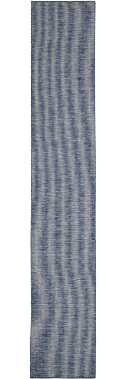 10' Navy Blue Power Loom Runner Rug