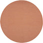 8' Rust Round Power Loom Area Rug