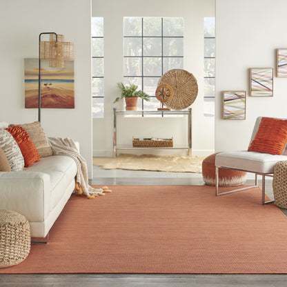 6' X 9' Rust Power Loom Area Rug