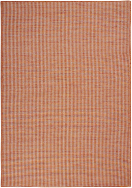 5' X 7' Rust Power Loom Area Rug