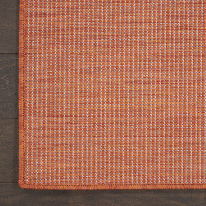 4' X 6' Rust Power Loom Area Rug